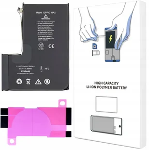 BATERIA DO iPHONE 12 PRO MAX WIĘKSZA POJEMNOŚĆ 4350 mAh ŚWIEŻA KOMPLET - Baterie do telefonów - miniaturka - grafika 1