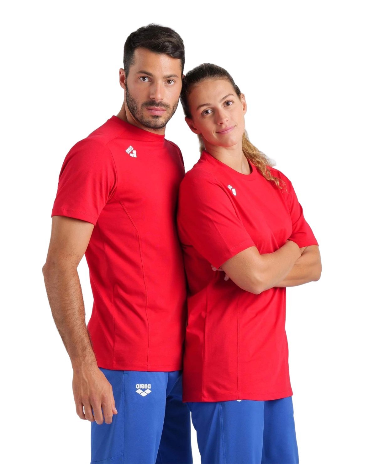 Arena ARENA KOSZULKA TEAM T-SHIRT PANEL RED 004899/400 S