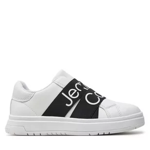 Sneakersy Calvin Klein Jeans V3X9-80869-1355 M White/Black X002 - Buty dla chłopców - miniaturka - grafika 1