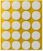 Meble modułowe i akcesoria - Podkładka filcowa samoprzylepna biała Ø20 20 sztuk ANDPOL - miniaturka - grafika 1