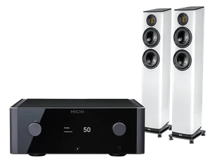 Rotel Michi X5 S2 (czarny) + Vela FS407.2 (biały) - Zestawy stereo - miniaturka - grafika 1
