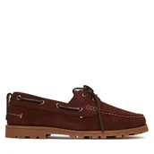 Mokasyny męskie - Mokasyny Tommy Hilfiger Light Sde FM0FM05747 Brązowy - miniaturka - grafika 1