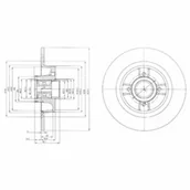 Tarcze hamulcowe - Tarcza hamulcowa DELPHI BG9029RS - miniaturka - grafika 1