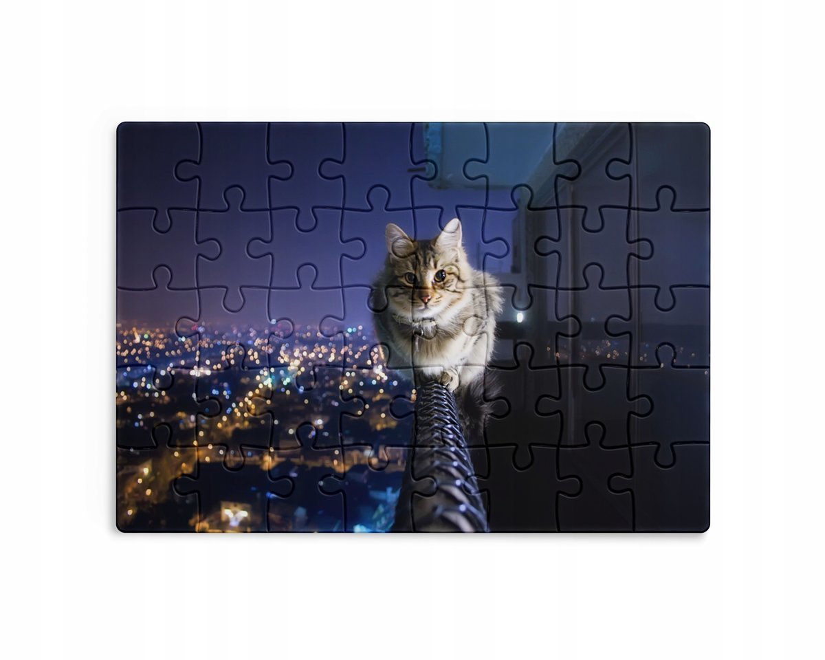 Puzzle 30/70/96/110 Elementów Sublimacja Eko Pudełko Kotki Różne Grafiki