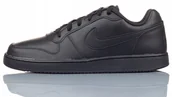 Sneakersy męskie - Sneakersy Skórzane Czarne Nike Ebernon Low Buty Sportowe Casual r-45 - miniaturka - grafika 1