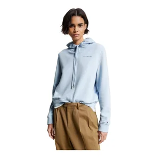 TOMMY HILFIGER BLUZA DAMSKA Z KAPTUREM 1985 CORP LOGO HOODIE BŁĘKITNA r.M - Bluzy damskie - miniaturka - grafika 1