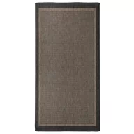 Dywany zewnętrzne - vidaXL Dywan zewnętrzny o płaskim splocie, 100x200 cm, ciemnobrązowy - miniaturka - grafika 1