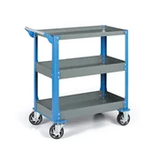 Wózki magazynowe - Wózek warsztatowy półkowy na narzędzia, 3 półki - miniaturka - grafika 1