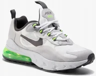 Buty sportowe damskie - 38,5 Buty Nike Air Max 270 React (gs) BQ0103-102 Szare Sportowe - miniaturka - grafika 1