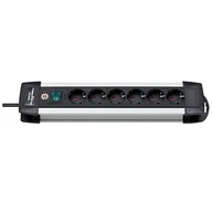 Listwy zasilające - Brennenstuhl Listwa zasilająca Premium-Alu-Line, 6x schuko, przełącznik,3 m, cza (1391000016) - miniaturka - grafika 1