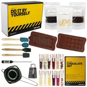 Czekolada - DIY ZESTAW DO ROBIENIA WŁASNEJ CZEKOLADY PREZENT DLA DZIECI I DOROSŁYCH XXL - miniaturka - grafika 1