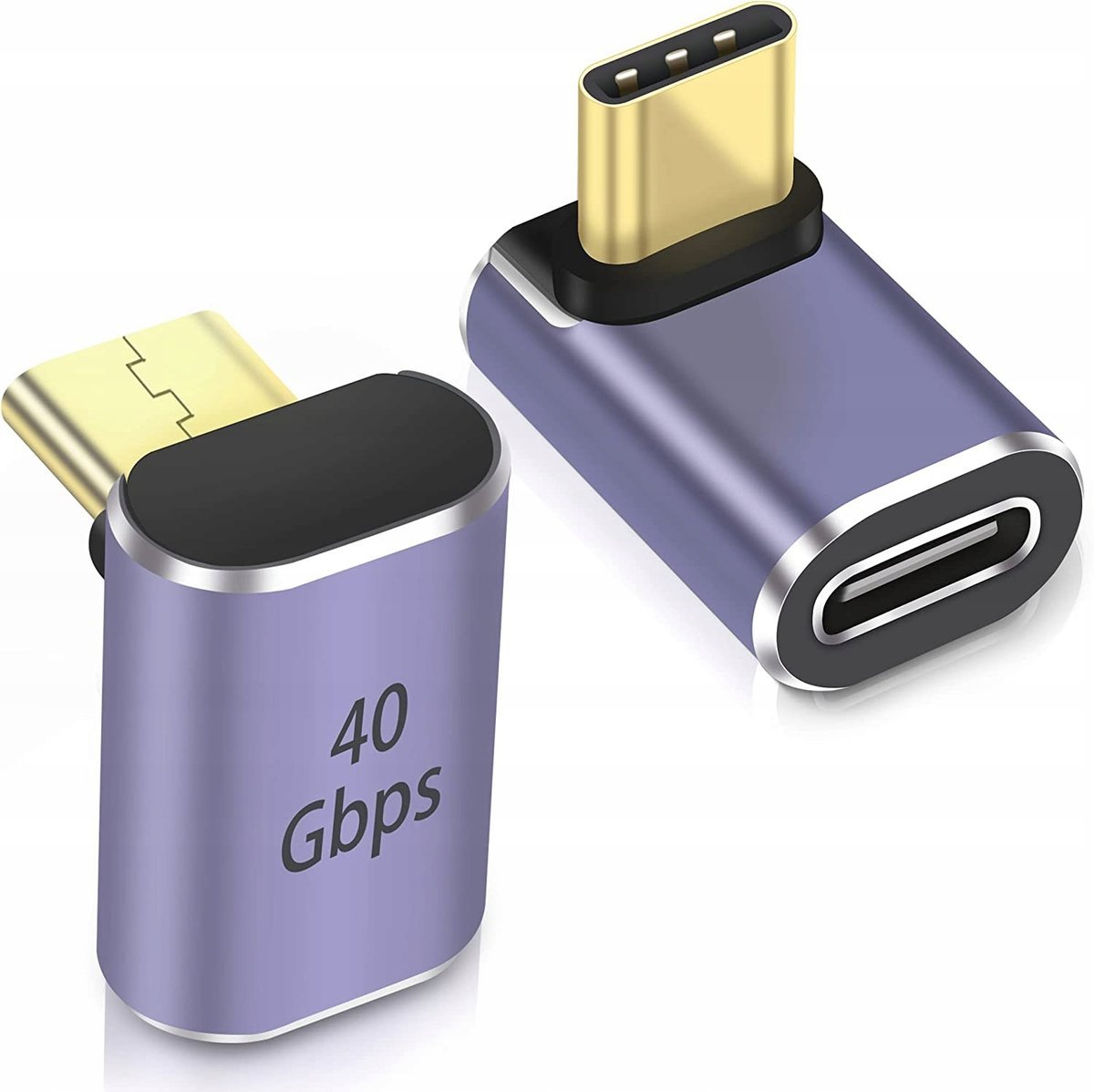 Adapter PremiumCord USB-C na USB-C, USB 4.0, kątowy 90°