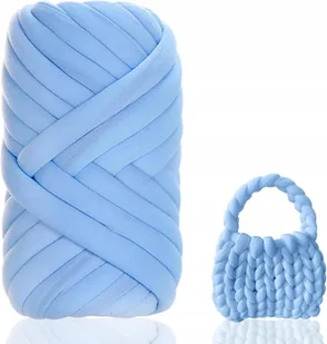 GRUBA WŁÓCZKA DO RĘKODZIEŁA WŁÓCZKA 500g DIY WŁÓCZKA NIEBIESKA PRZĘDZA - Pasmanteria - miniaturka - grafika 1