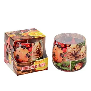 Świeca zapachowa w szkle Christmas Time pomarańcza - Świece - miniaturka - grafika 1