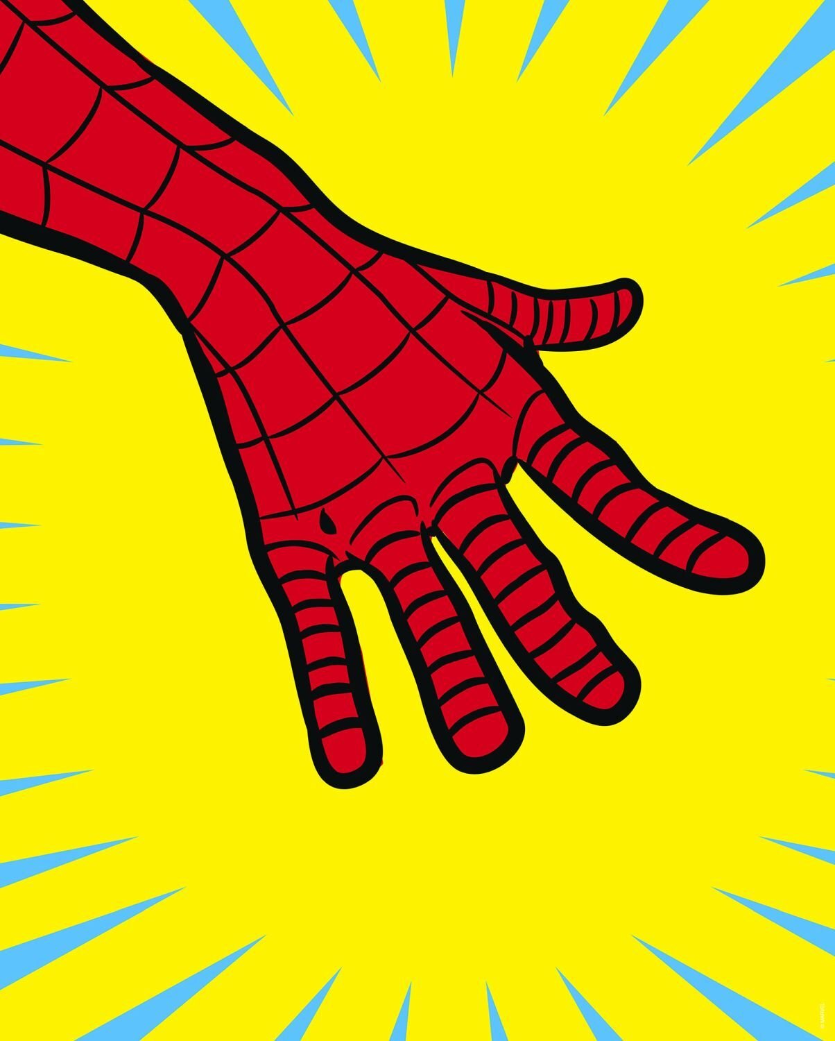 Komar plakat Spider Man żółtymIczerwonym - 612850 - 40 cm x 50 cm
