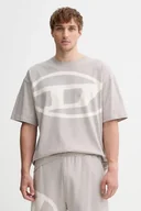 Koszulki męskie - Diesel t-shirt bawełniany T-BOXT-BLEACH męski kolor szary wzorzysty A14872.0QKAS - miniaturka - grafika 1