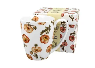 Kubek do kawy i herbaty porcelanowy DUO WILD POPPIES 380 ml - Kubki - miniaturka - grafika 1