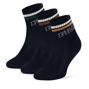 Skarpety Fila F8080-AW24 (3-pack) Granatowy - Skarpetki dla dzieci - miniaturka - grafika 1