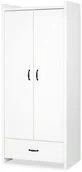 Szafy i szafki dla dzieci - Szafa dwudrzwiowa AMELIA biała - miniaturka - grafika 1