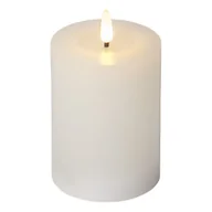 Świece - Świeca LED woskowa filarowa FLAMME FLOW biała 12,5cm 1500h - miniaturka - grafika 1