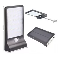 Lampy ogrodowe - Lampa solarna LED ogrodowa balkonowa czujnik ruchu zmierzchu 5.5V 2.5W 3,7V 2000mAh WMC - miniaturka - grafika 1