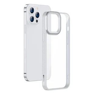 Baseus Crystal Phone Case pancerne etui do iPhone 13 Pro z żelową ramką szary ARJT000413 - Etui i futerały do telefonów - miniaturka - grafika 17