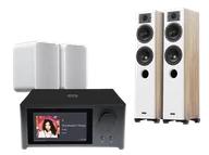 Kino domowe - NAD C 700 V2 (czarny) + Diva 5 (biały) + Pulse Flex 2i (biały) - miniaturka - grafika 1