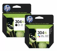 Tusze oryginalne - Tusz HP 304XL N9K07AE CMY + N9K08AE BK KOMPLET - miniaturka - grafika 1