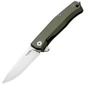 Noże - Nóż składany LionSteel Myto Green Aluminium, Stone Washed M390 by Molletta (MT01A GS) - miniaturka - grafika 1