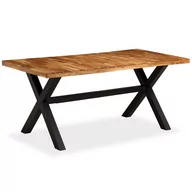 Stoły - vidaXL Stół do jadalni z drewna akacjowego i mango, 180x90x76 cm - miniaturka - grafika 1