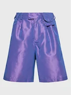 Spodenki damskie - Reebok Szorty materiałowe NAO SERATI HN9115 Fioletowy Relaxed Fit - miniaturka - grafika 1