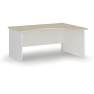 Biurka - Biurko narożne PRIMO WHITE, 1600 x 1200 mm, prawe, biały/brzoza - miniaturka - grafika 1