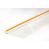 Listwy i profile - Listwa przyokienna 6 mm PVC z siatką i uszczelką biała 2,5 m - miniaturka - grafika 1
