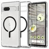 Etui i futerały do telefonów - Etui GOOGLE PIXEL 7A Spigen Ultra Hybrid Onetap Ring MagSafe transparentne - miniaturka - grafika 1
