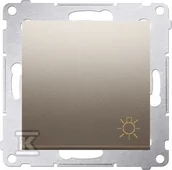 Wyłączniki światła i elektryczne - Kontakt KONTAKT_SIMON Przycisk zwierny światło SIMON 54 Złoty DS1A.01/44 - miniaturka - grafika 1