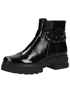 Botki damskie - Caprice Damskie sztyblety 9-9-25413-29, czarne napak, 38,5 EU - miniaturka - grafika 1