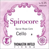 Akcesoria do instrumentów smyczkowych - Thomastik Einzelsaite für Cello 4/4 Spirocore - D-Saite Spiralseilkern, Chrom umsponnen, stark - miniaturka - grafika 1