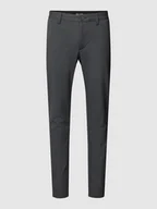 Spodnie męskie - Spodnie o kroju slim tapered fit z lamowanymi kieszeniami z tyłu model ‘MARK' - miniaturka - grafika 1