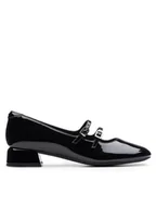 Baleriny - Clarks Baleriny Daiss 30 Shine 26174712 Czarny - miniaturka - grafika 1