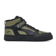Buty sportowe męskie - Buty Męskie Zimowe Puma Rebound MID Strap Wtr Skórzane Ocieplane Futerko - miniaturka - grafika 1