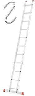 Drabina aluminiowa przystawna 1x13 (długosć drabiny: 355cm, udźwig: 150 kg) 99681967 - Drabiny - miniaturka - grafika 1