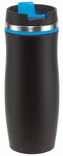 Kubek termiczny o podwójnych ściankach DARK CREMA, czarny, niebieski - Kubki termiczne - miniaturka - grafika 1