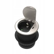 Gniazdka elektryczne - Gniazdo Elektryczne blatowe Orno srebrny - miniaturka - grafika 1