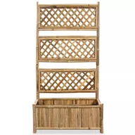 Donice - vidaXL Donica z pergolą, bambus, 70 cm - miniaturka - grafika 1