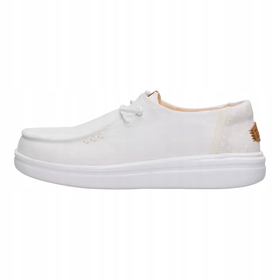 HeyDude Damskie Buty Mokasyny Wsuwane Wendy Rise Chambray Grid 42