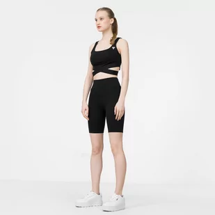 Damskie kolarki basic GUESS DELICIA BIKER - czarne - Spodnie sportowe damskie - miniaturka - grafika 1