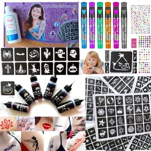 TATUAŻE BROKATOWE 402 SZABLONY DLA DZIECI MEGA DUŻY ZESTAW DO TATUAŻU - Zabawki kreatywne TATUAŻE BROKATOWE 402 SZABLONY DLA DZIECI MEGA DUŻY ZESTAW DO TATUAŻU - Zabawki kreatywne - miniaturka - grafika 1