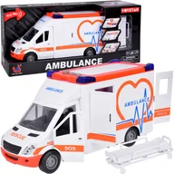 Samochody i pojazdy dla dzieci - POGOTOWIE RATUNKOWE OTWIERANY AMBULANS ŚWIATŁO - miniaturka - grafika 1