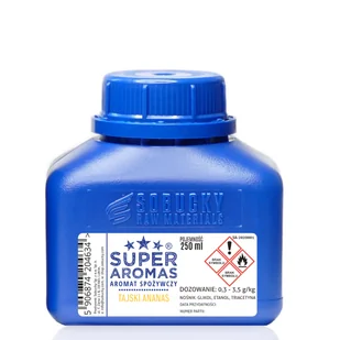 SUPER AROMAS Aromat Spożywczy Tajski Ananas 250 ml - Dodatki do ciast w proszku - miniaturka - grafika 1