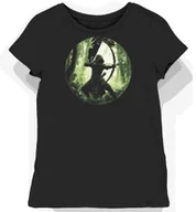 Koszulki i topy damskie - Koszulka damska czarna z nadrukiem średniowiecznego łucznika M - miniaturka - grafika 1